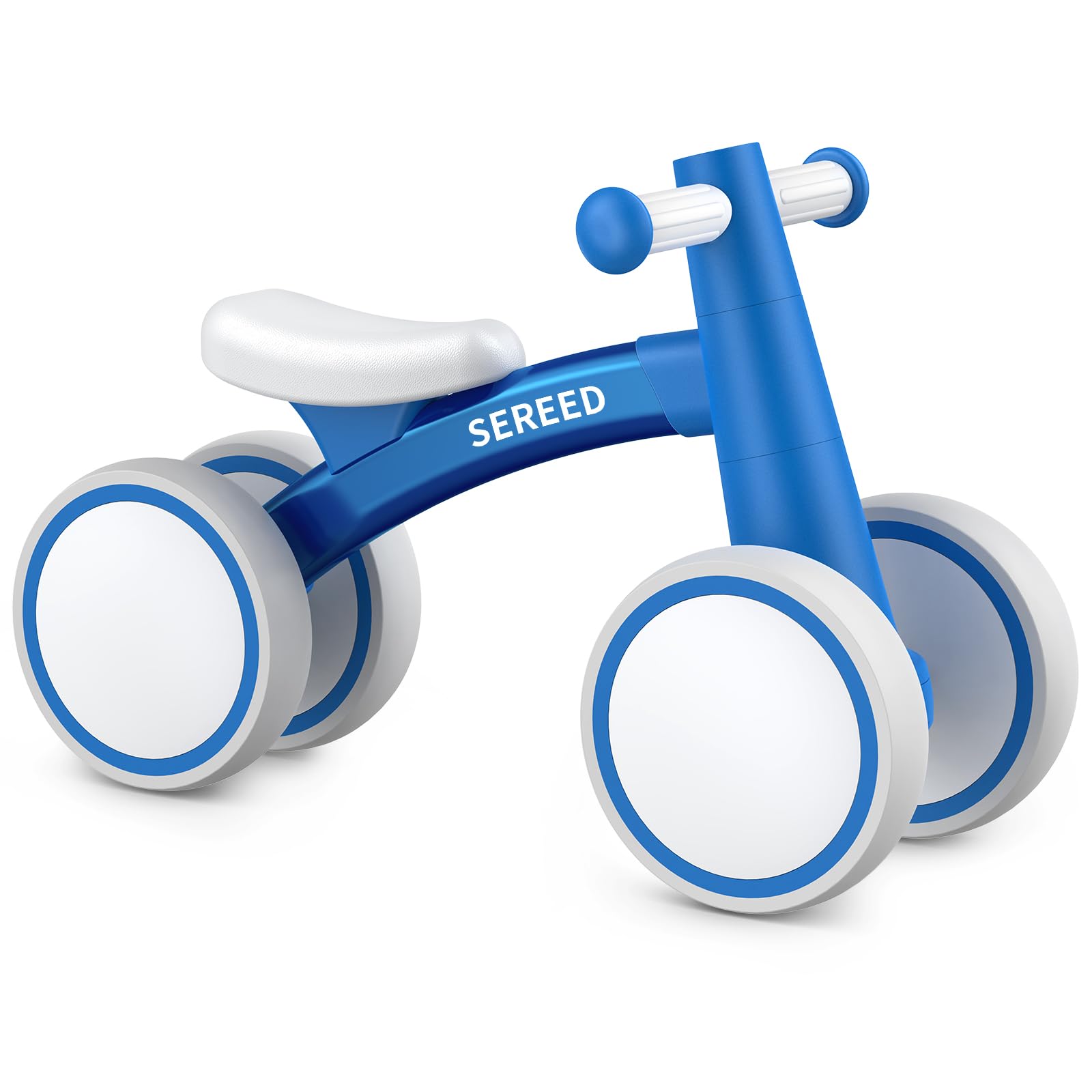 SEREED Baby Balance Bike for 1 Year Old Boy Girl, First Birthday Gift Toy | 12-24 Months Toddler Bike, First Learning Ride on Toys, 4 Silent Wheels Indoor Outdoor Baby Walker, Green
