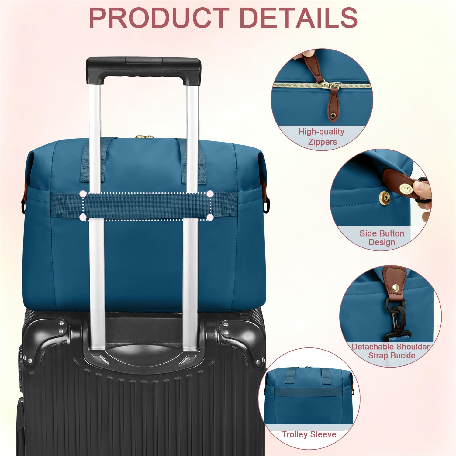 Pritent Diaper Bag Tote Waterproof Maternity Baby Bags with Pacifier Case | M-Black,Removable Shoulder Strap, Stroller Clips,Insulated Pocket,for Mom & Dad, Travel, Maternity, Labor and Delivery