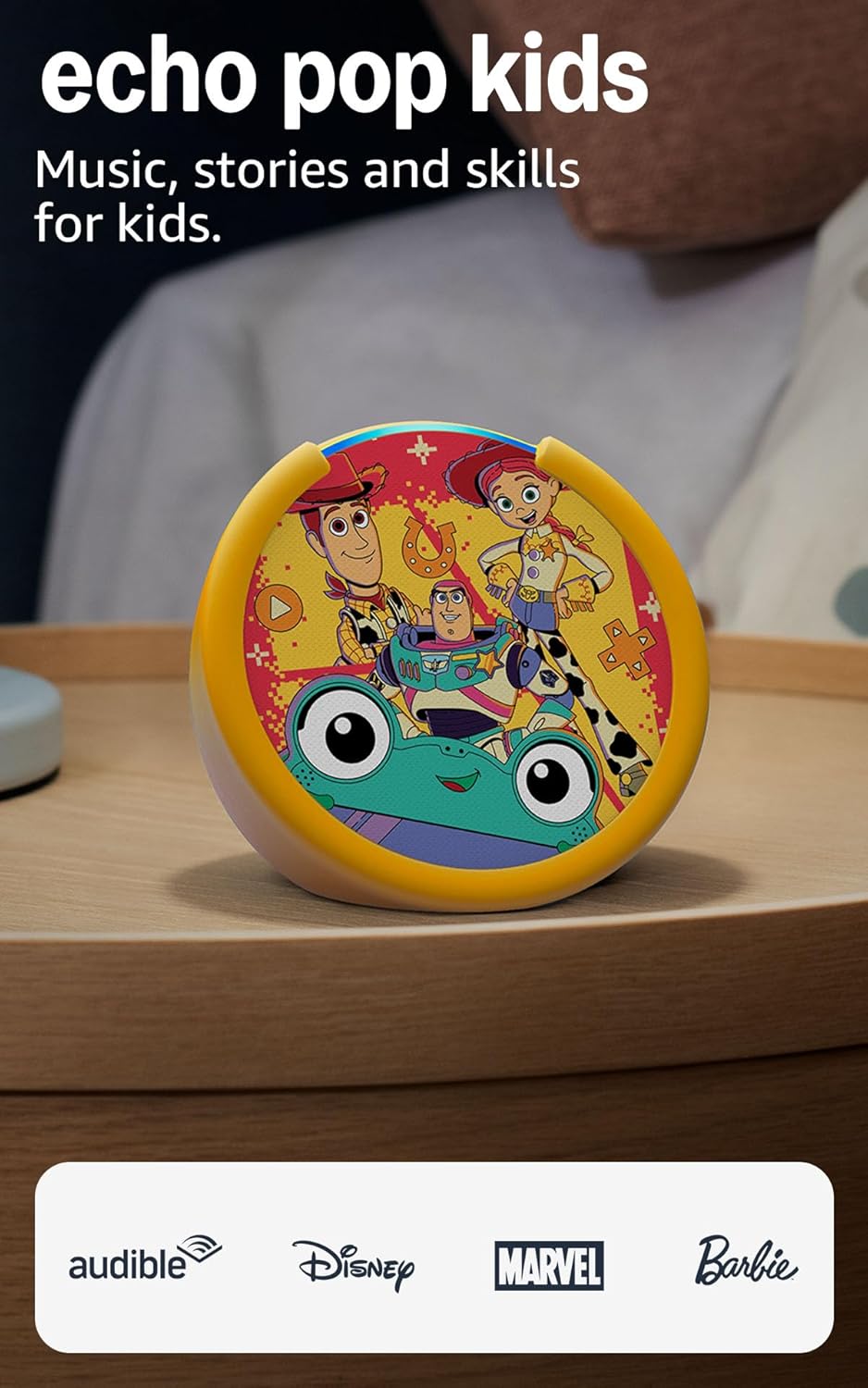 Pop Kids (newest model), Enjoy age-appropriate audiobooks, sleep routines and Alexa+ experiences to create and learn, Marvel's Avengers design