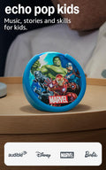 Pop Kids (newest model), Enjoy age-appropriate audiobooks, sleep routines and Alexa+ experiences to create and learn, Marvel's Avengers design