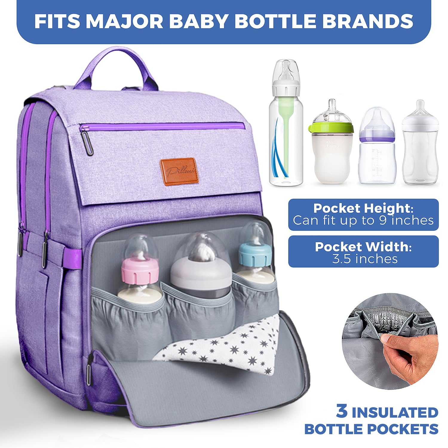 Baby Diaper Bag Backpack - Baby Bag for Girls & Boys, Large Waterproof Diaper Backpack - Baby Shower Gifts for Boys & Registry Must Haves - Travel Diaper Bags with Changing Pad - Newborn Stuff