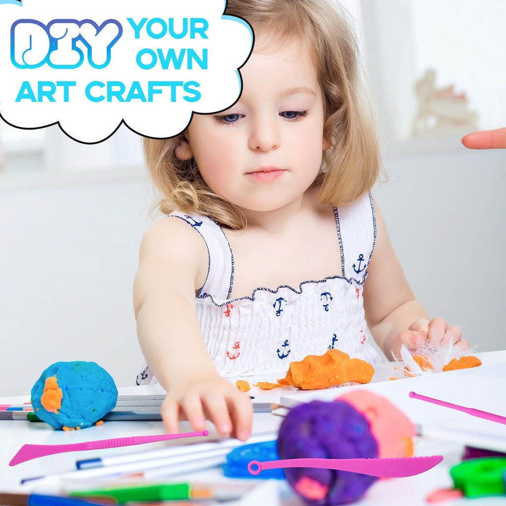 MuseLuxe Air Dry Clay - 32 Colors Modeling Clay Kit with 3 Sculpting Tools | Safe & Non-Toxic,Crafts DIY Magic Gifts Toys for Boys,Girls,Kids