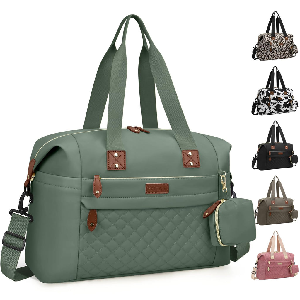 Pritent Diaper Bag Tote Waterproof Maternity Baby Bags with Pacifier Case | M-Black,Removable Shoulder Strap, Stroller Clips,Insulated Pocket,for Mom & Dad, Travel, Maternity, Labor and Delivery