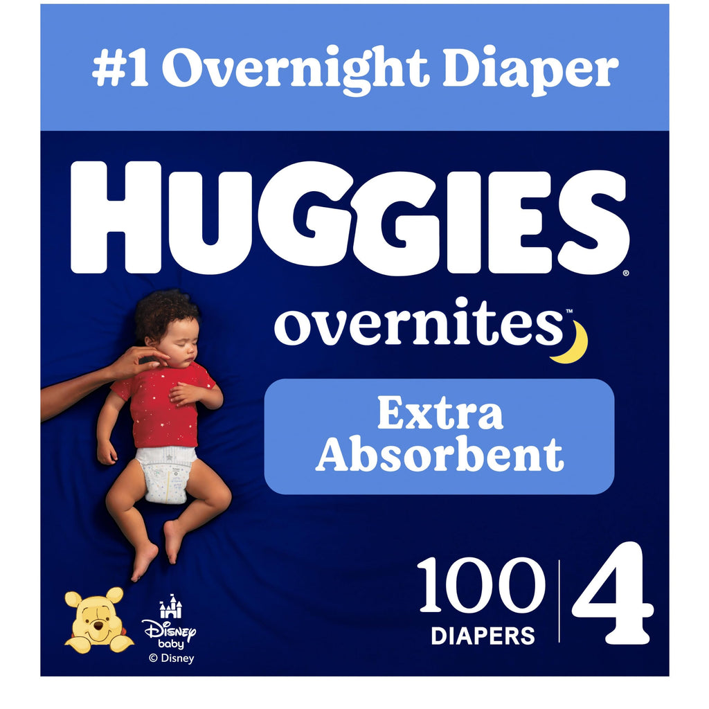 Huggies Overnites Diapers Size 3, 132 Count (2 Packs of 66)