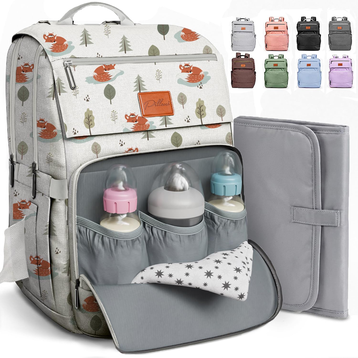 Baby Diaper Bag Backpack - Baby Bag for Girls & Boys, Large Waterproof Diaper Backpack - Baby Shower Gifts for Boys & Registry Must Haves - Travel Diaper Bags with Changing Pad - Newborn Stuff