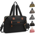 Pritent Diaper Bag Tote Waterproof Maternity Baby Bags with Pacifier Case | M-Black,Removable Shoulder Strap, Stroller Clips,Insulated Pocket,for Mom & Dad, Travel, Maternity, Labor and Delivery