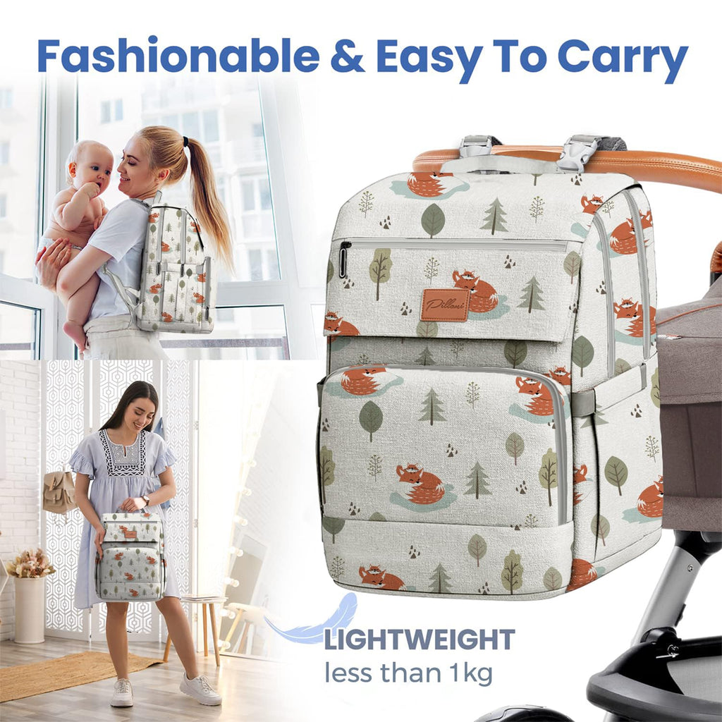 Baby Diaper Bag Backpack - Baby Bag for Girls & Boys, Large Waterproof Diaper Backpack - Baby Shower Gifts for Boys & Registry Must Haves - Travel Diaper Bags with Changing Pad - Newborn Stuff