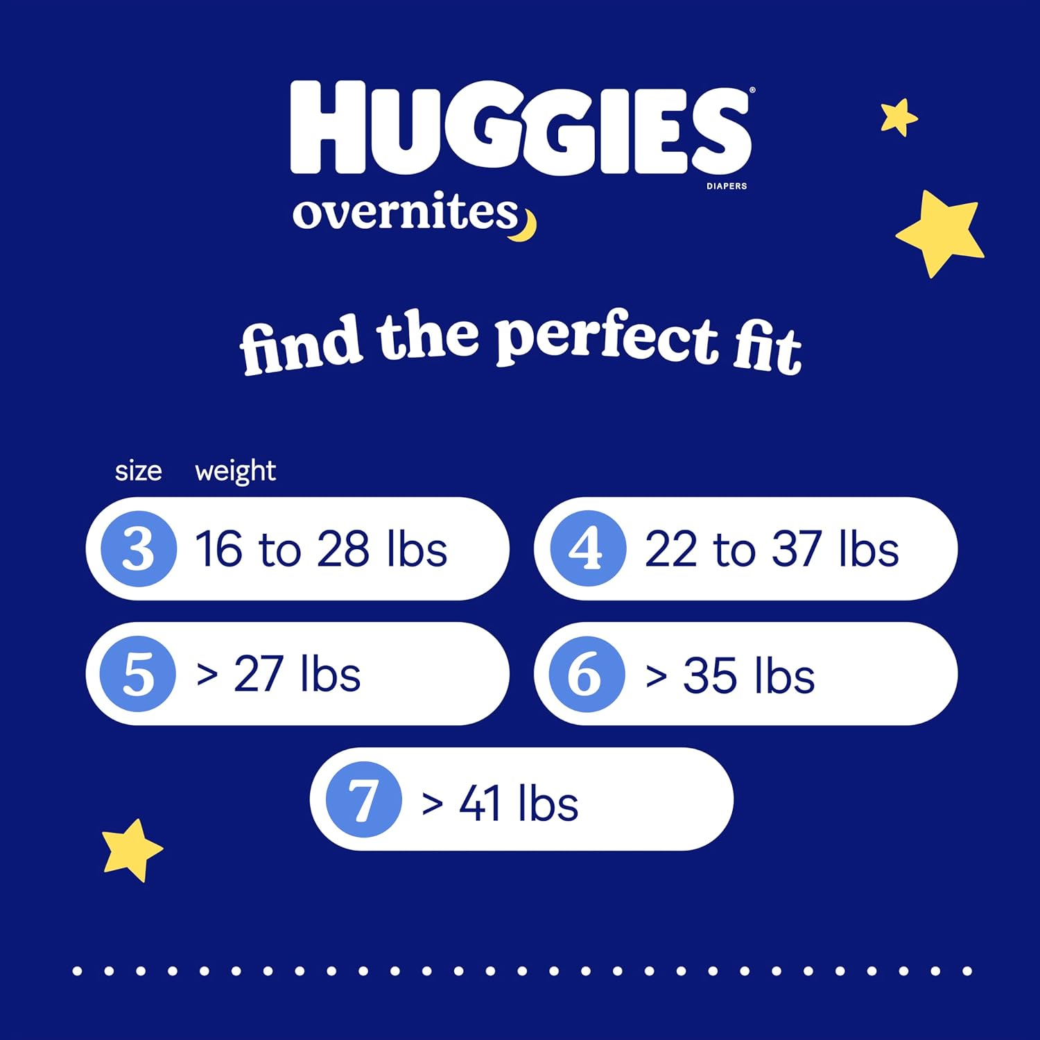 Huggies Overnites Diapers Size 3, 132 Count (2 Packs of 66)