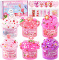 6-Pack Pink Slime Kit for Girls, Cloud Butter Squishy Birthday Gift Set
