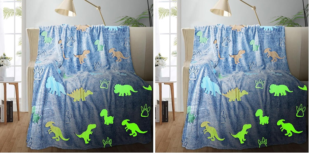TEHALK Unicorn Glow in The Dark Blanket, Unicorn Blanket for Girls/Kids, Unicorns Gifts for Girls Age 3-12, Toddler Blanket for Kids, Soft Fleece Blanket Throw Birthday Gift 40"x60"