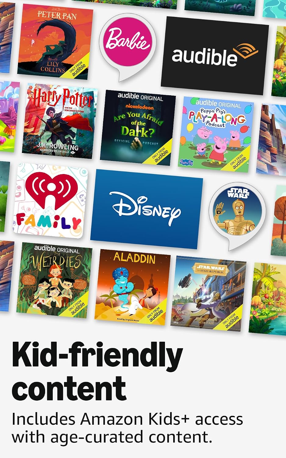 Pop Kids (newest model), Enjoy age-appropriate audiobooks, sleep routines and Alexa+ experiences to create and learn, Marvel's Avengers design