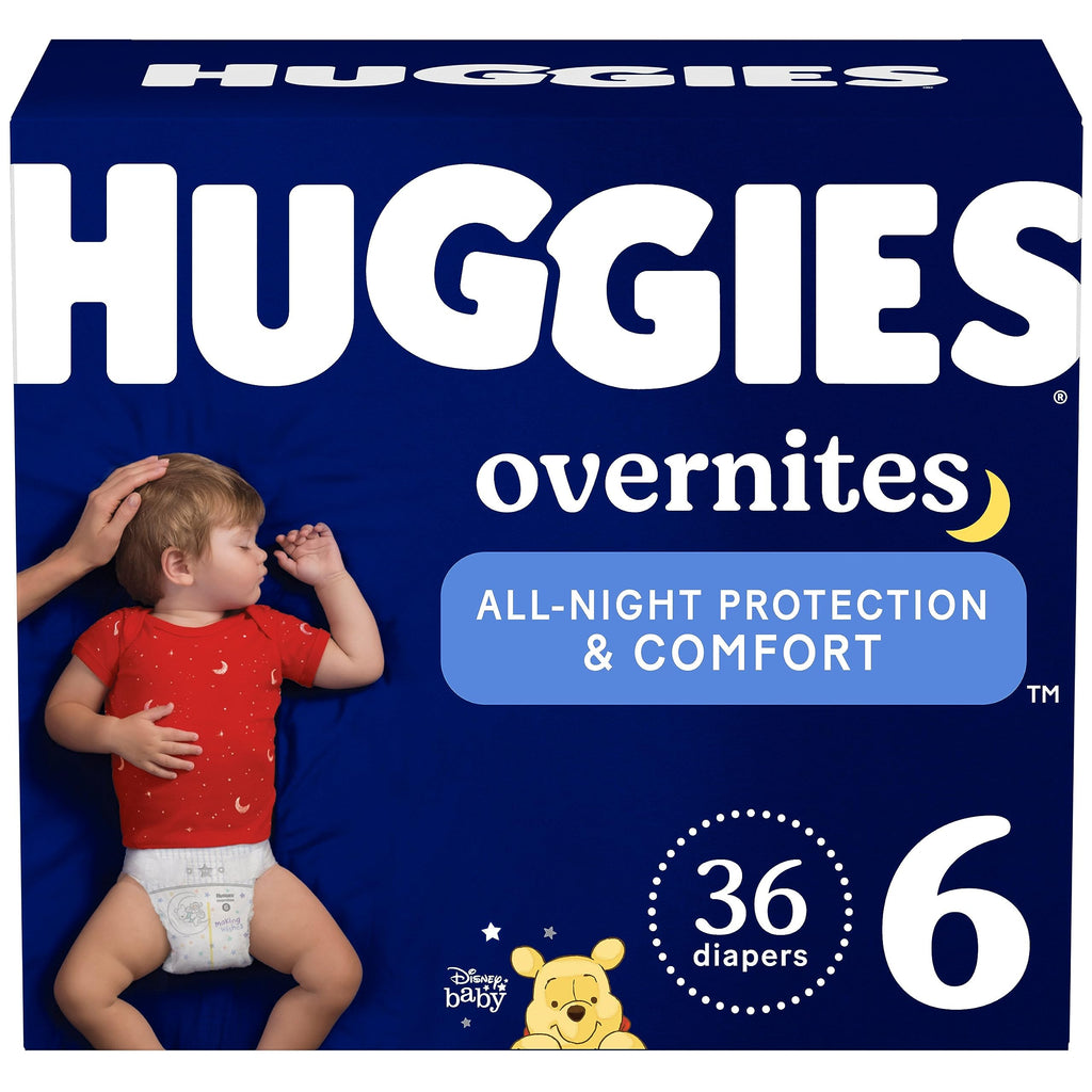 Huggies Overnites Diapers Size 3, 132 Count (2 Packs of 66)