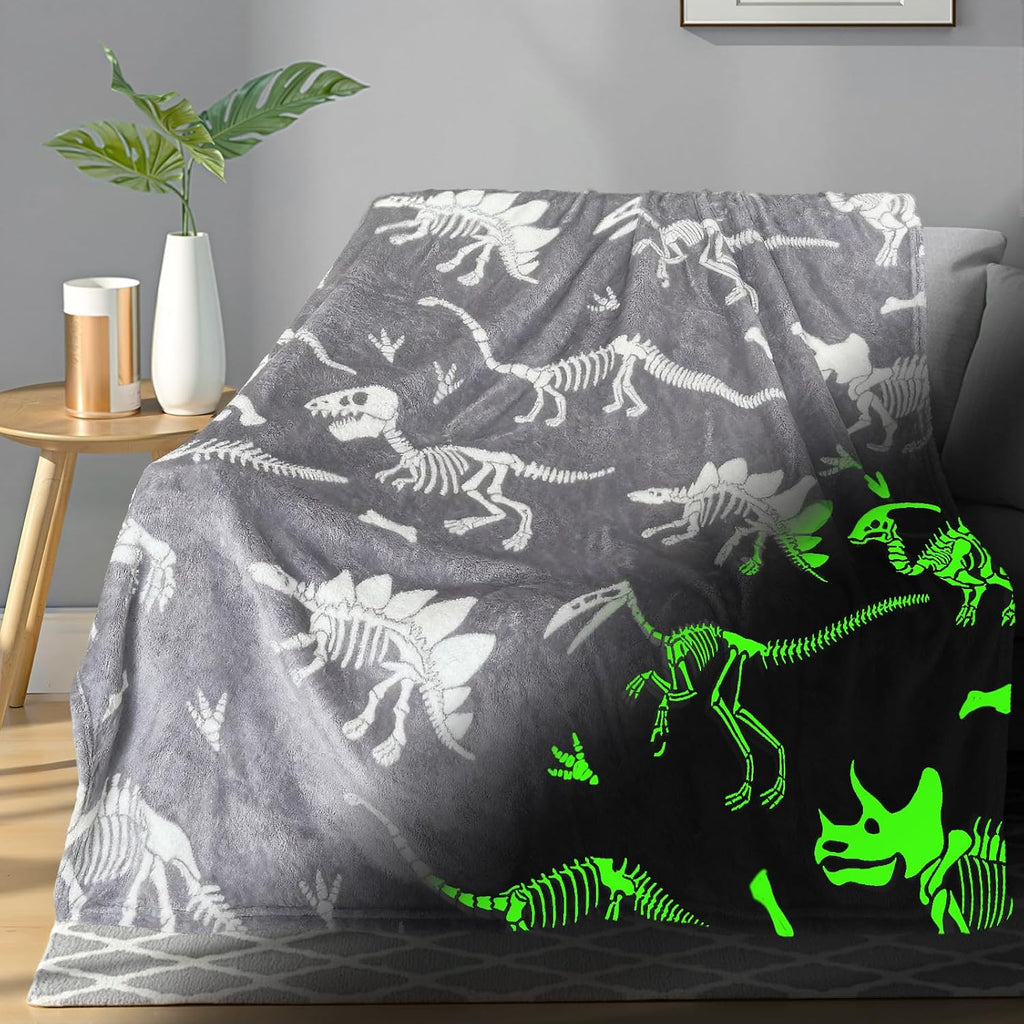 TEHALK Unicorn Glow in The Dark Blanket, Unicorn Blanket for Girls/Kids, Unicorns Gifts for Girls Age 3-12, Toddler Blanket for Kids, Soft Fleece Blanket Throw Birthday Gift 40"x60"