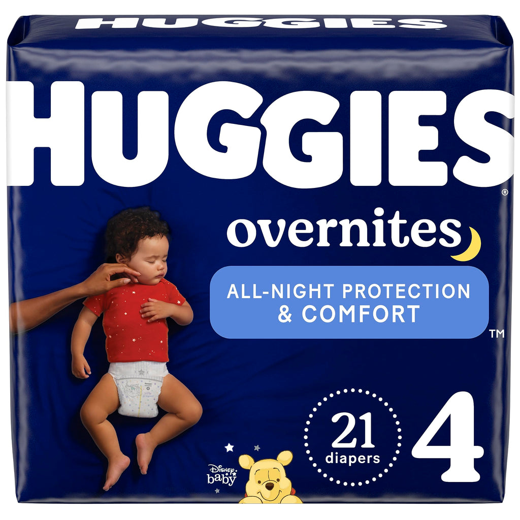 Huggies Overnites Diapers Size 3, 132 Count (2 Packs of 66)