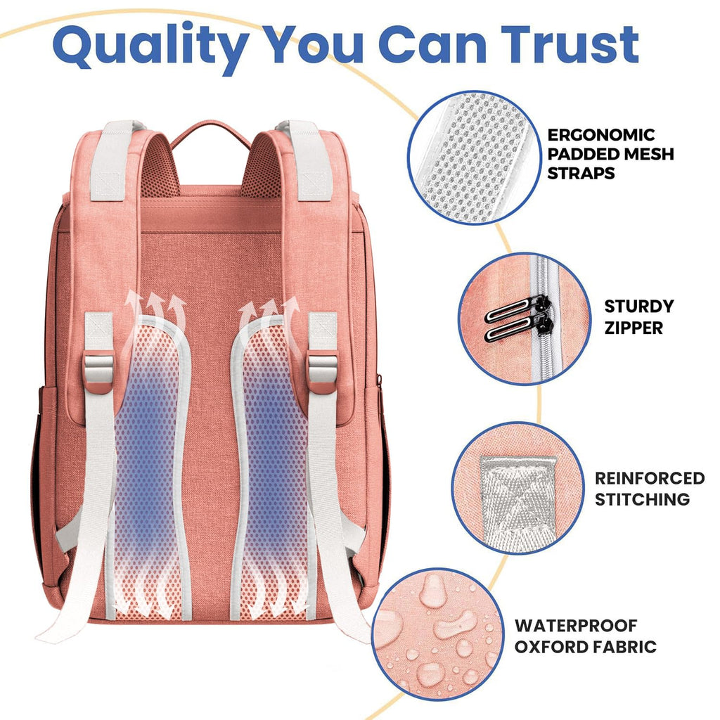 Baby Diaper Bag Backpack - Baby Bag for Girls & Boys, Large Waterproof Diaper Backpack - Baby Shower Gifts for Boys & Registry Must Haves - Travel Diaper Bags with Changing Pad - Newborn Stuff