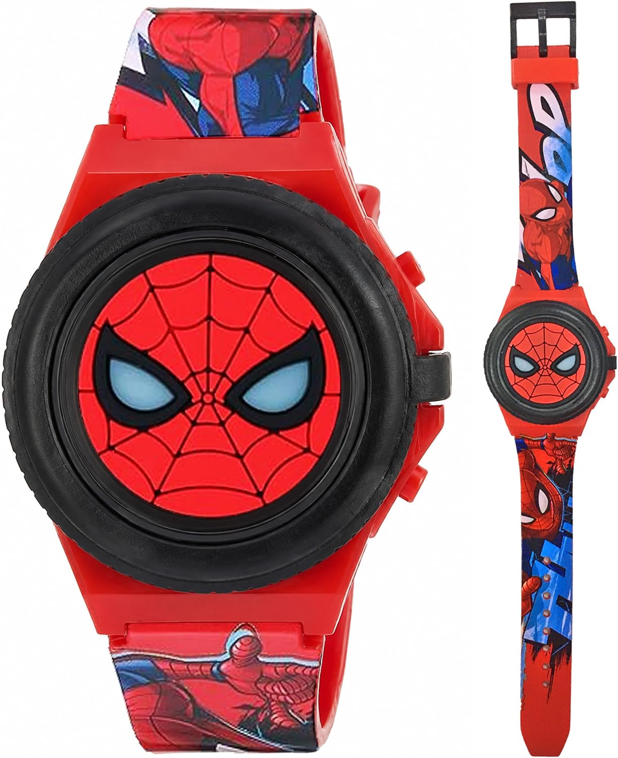 Marvel Spider-Man Kids Watches – Digital Display, Interactive Features, Adjustable Strap, Vibrant Spider-Man Graphics, Durable for Active Kids