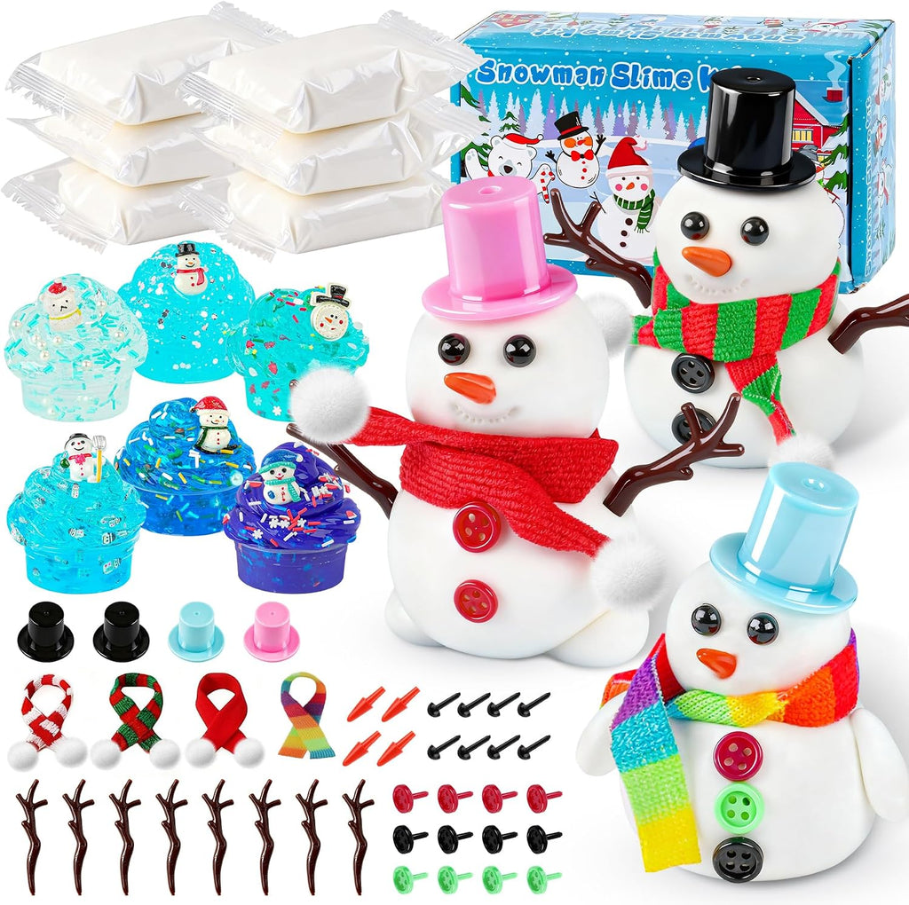 6-Pack Pink Slime Kit for Girls, Cloud Butter Squishy Birthday Gift Set