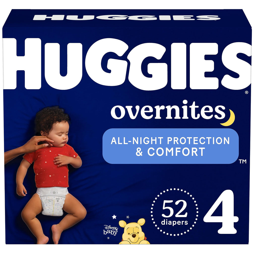 Huggies Overnites Diapers Size 3, 132 Count (2 Packs of 66)