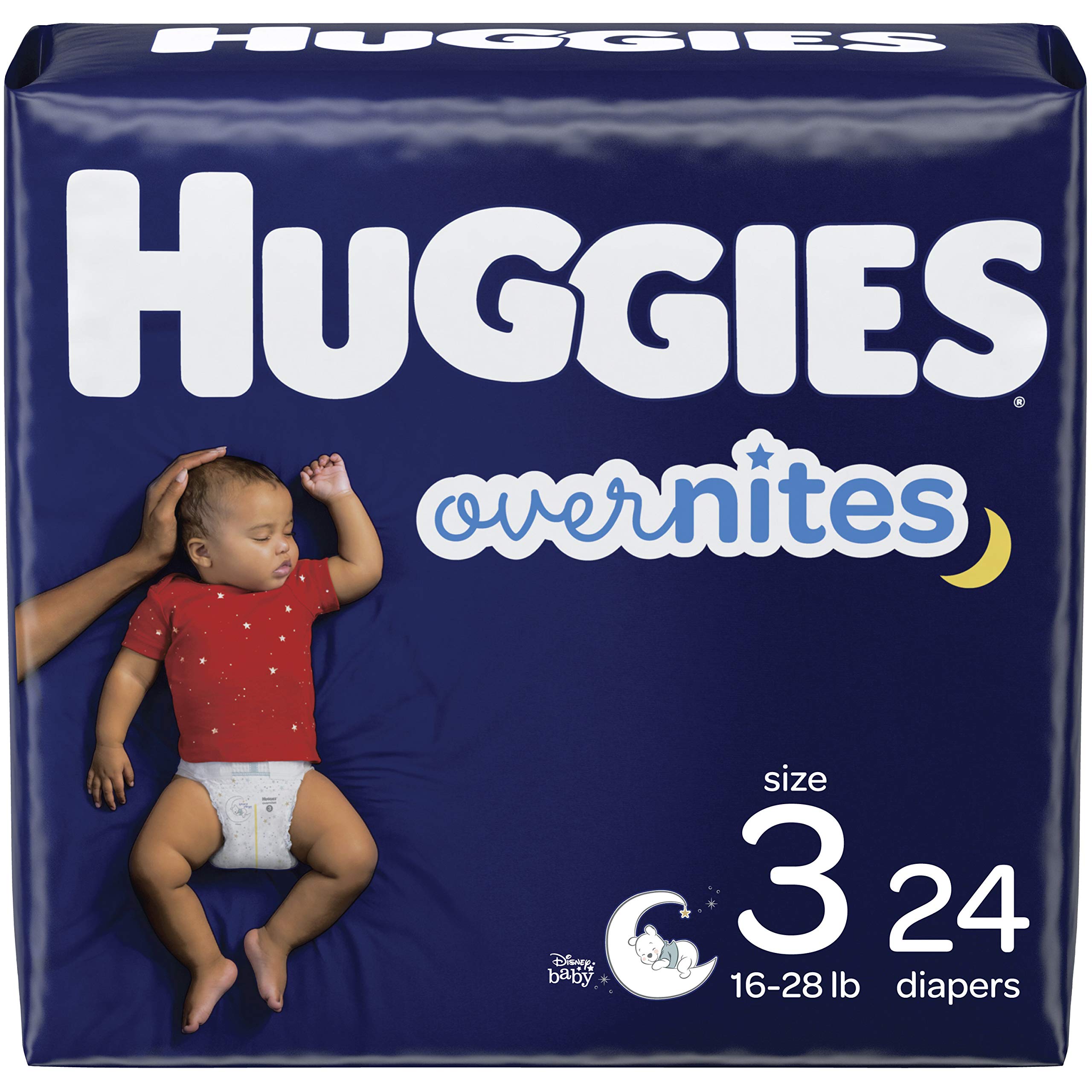 Huggies Overnites Diapers Size 3, 132 Count (2 Packs of 66)