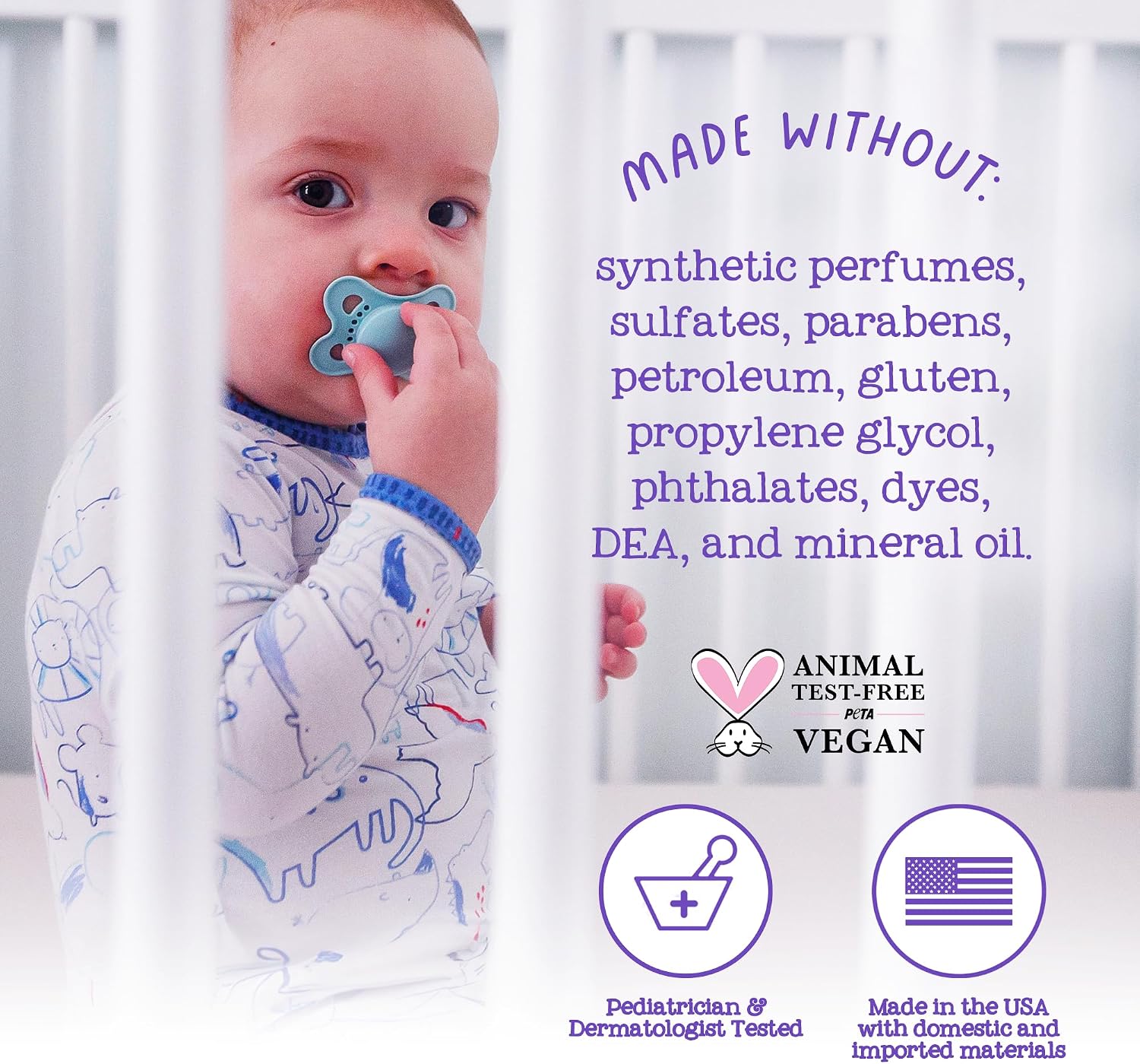 Oilogic Slumber & Sleep Bath Baby Essentials Gift Set - Baby Care Products | Gentle All Over Wash, Calming Cream, Sleep Spray & Roll-On Essential Oils - Pediatrician-Tested for Baby Sleep & Comfort