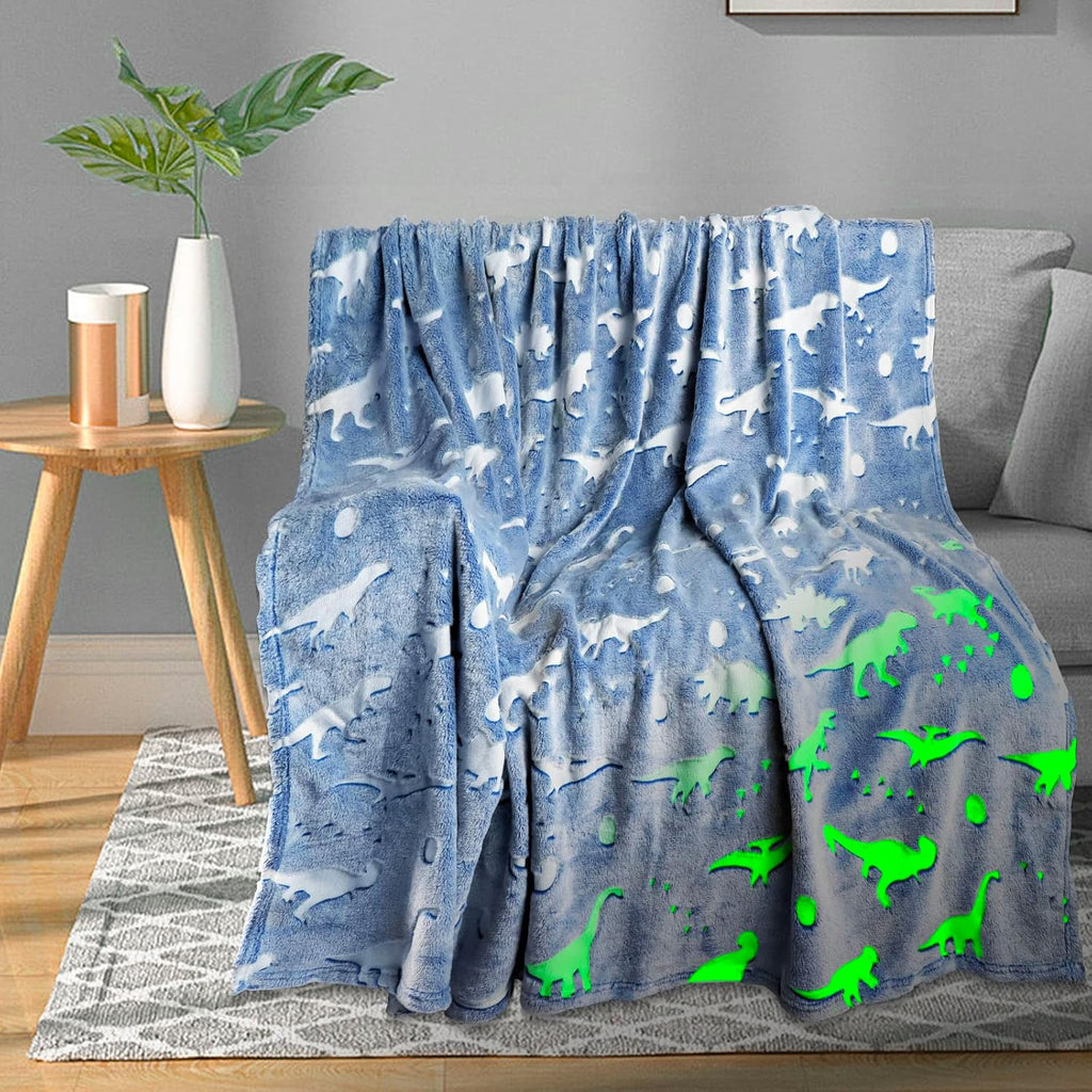 TEHALK Unicorn Glow in The Dark Blanket, Unicorn Blanket for Girls/Kids, Unicorns Gifts for Girls Age 3-12, Toddler Blanket for Kids, Soft Fleece Blanket Throw Birthday Gift 40"x60"