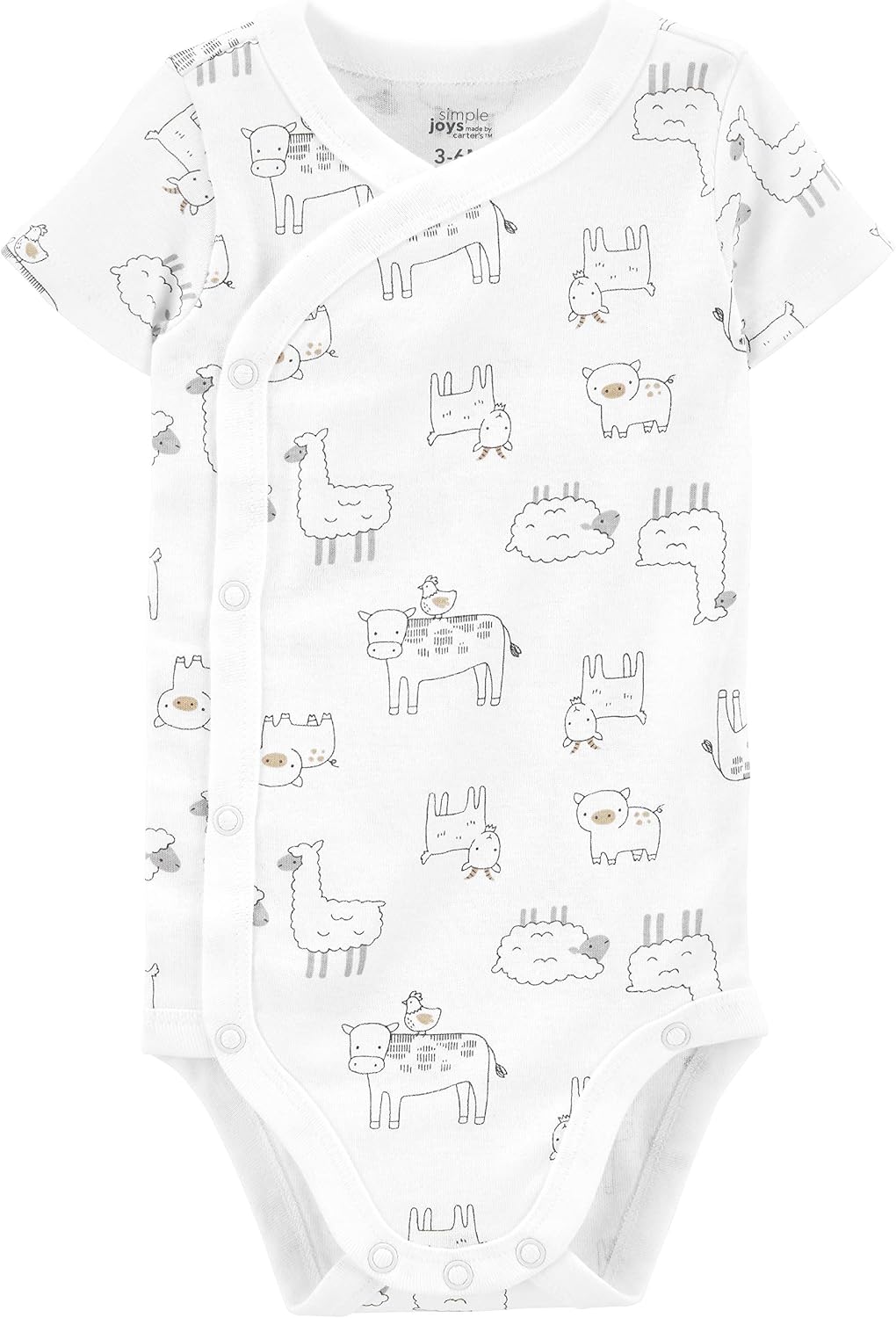 Simple Joys by Carter's Unisex Baby 5-pack Side Snap Short-sleeve Bodysuit