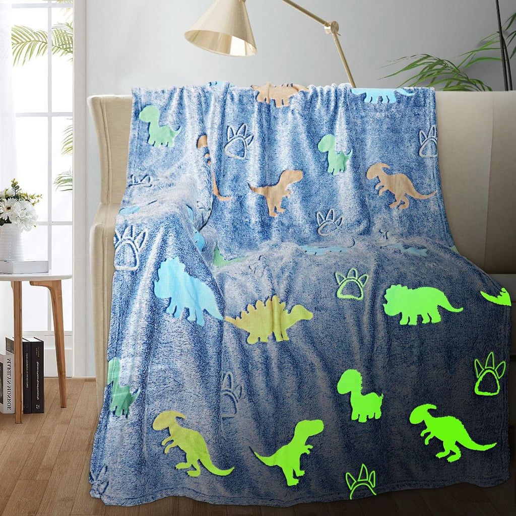 TEHALK Unicorn Glow in The Dark Blanket, Unicorn Blanket for Girls/Kids, Unicorns Gifts for Girls Age 3-12, Toddler Blanket for Kids, Soft Fleece Blanket Throw Birthday Gift 40"x60"