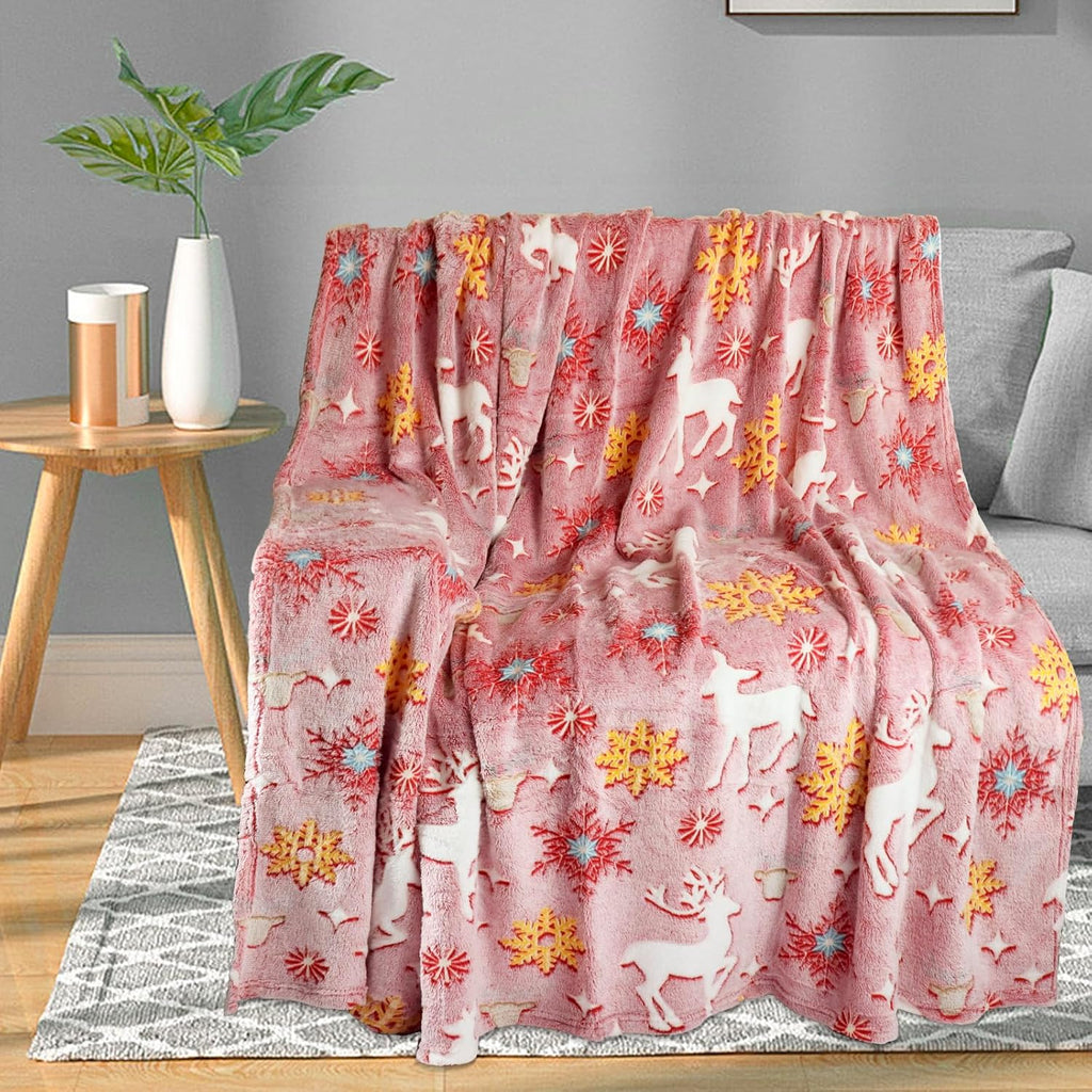TEHALK Unicorn Glow in The Dark Blanket, Unicorn Blanket for Girls/Kids, Unicorns Gifts for Girls Age 3-12, Toddler Blanket for Kids, Soft Fleece Blanket Throw Birthday Gift 40"x60"
