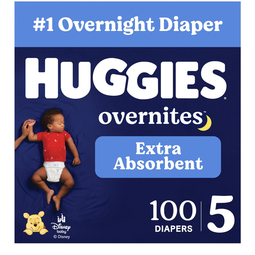 Huggies Overnites Diapers Size 3, 132 Count (2 Packs of 66)